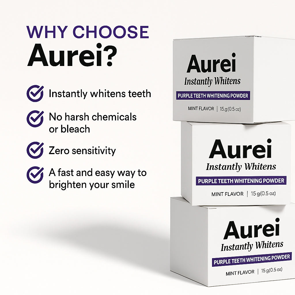 Purple Teeth Whitening Powder