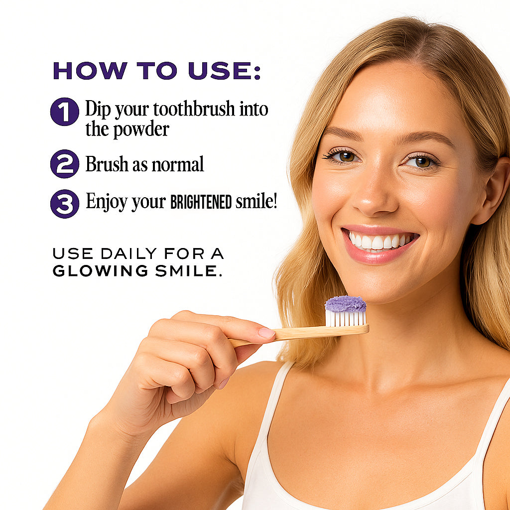 Purple Teeth Whitening Powder
