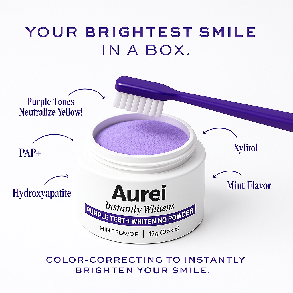 Purple Teeth Whitening Powder